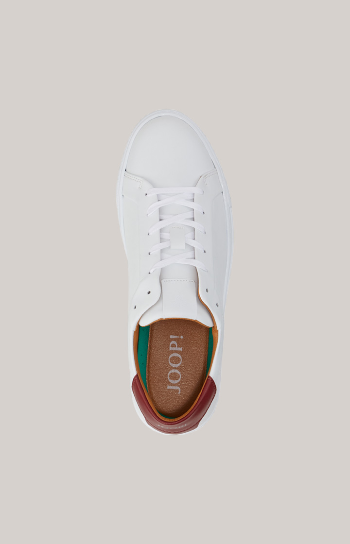 Sneaker Vegano Coralie in Weiß/Dunkelrot