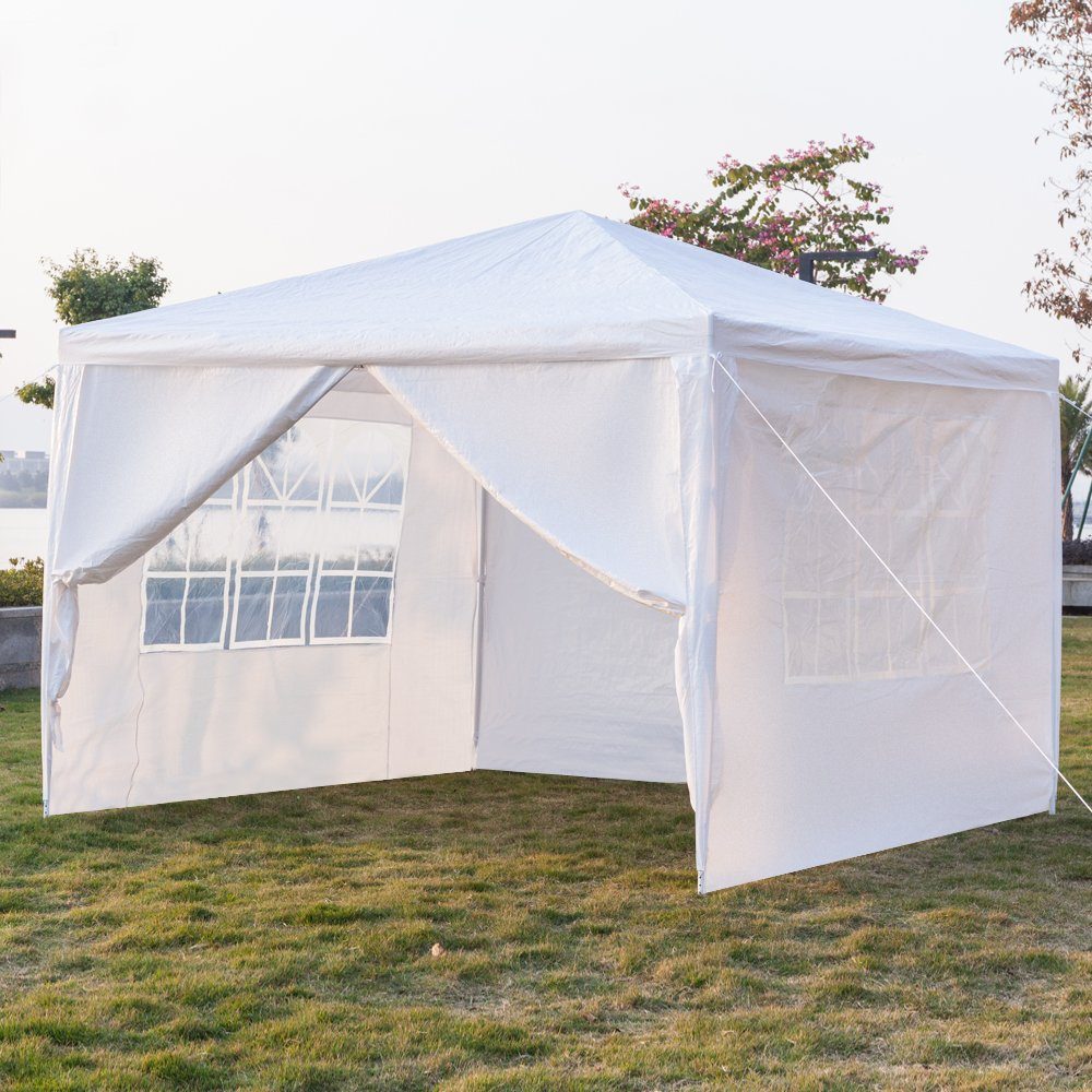 FCH Partyzelt, 3x3m Pavillon Festzelt Wasserdicht mit 4 seitenteilen