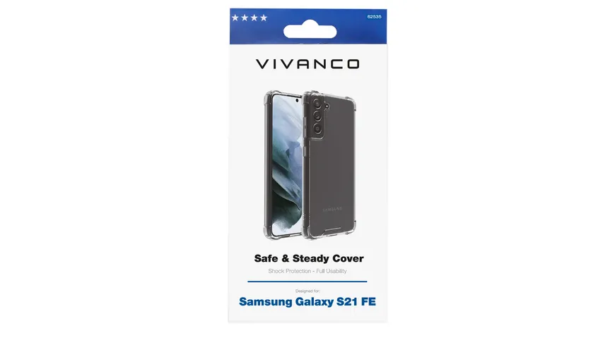 Vivanco Safe and Steady, Anti Shock Cover für Samsung Galaxy S21 FE