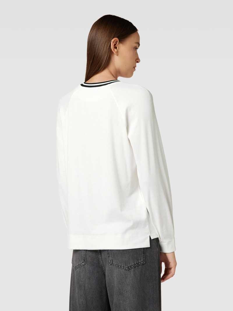 Longsleeve mit Motiv-Print in offwhite