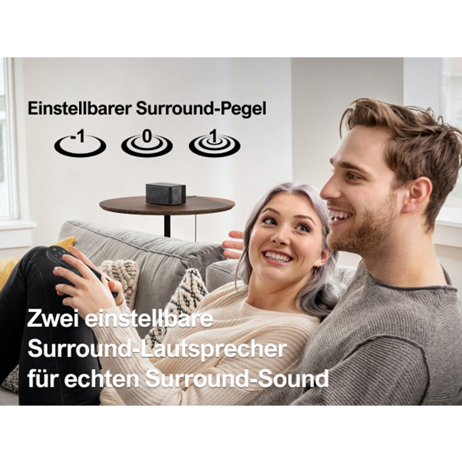 Ultimea Poseidon D60 5.1 Dolby Atmos Soundbar (3D Surround Sound TV Lautsprecher für Heimkino mit einstellbarem Bass)