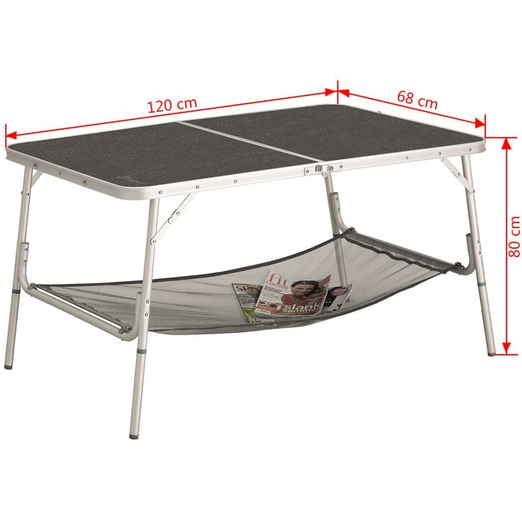 Outwell Campingtisch Klapptisch Toronto mit Ablagenetz 120 x 68 x 80 cm 530055
