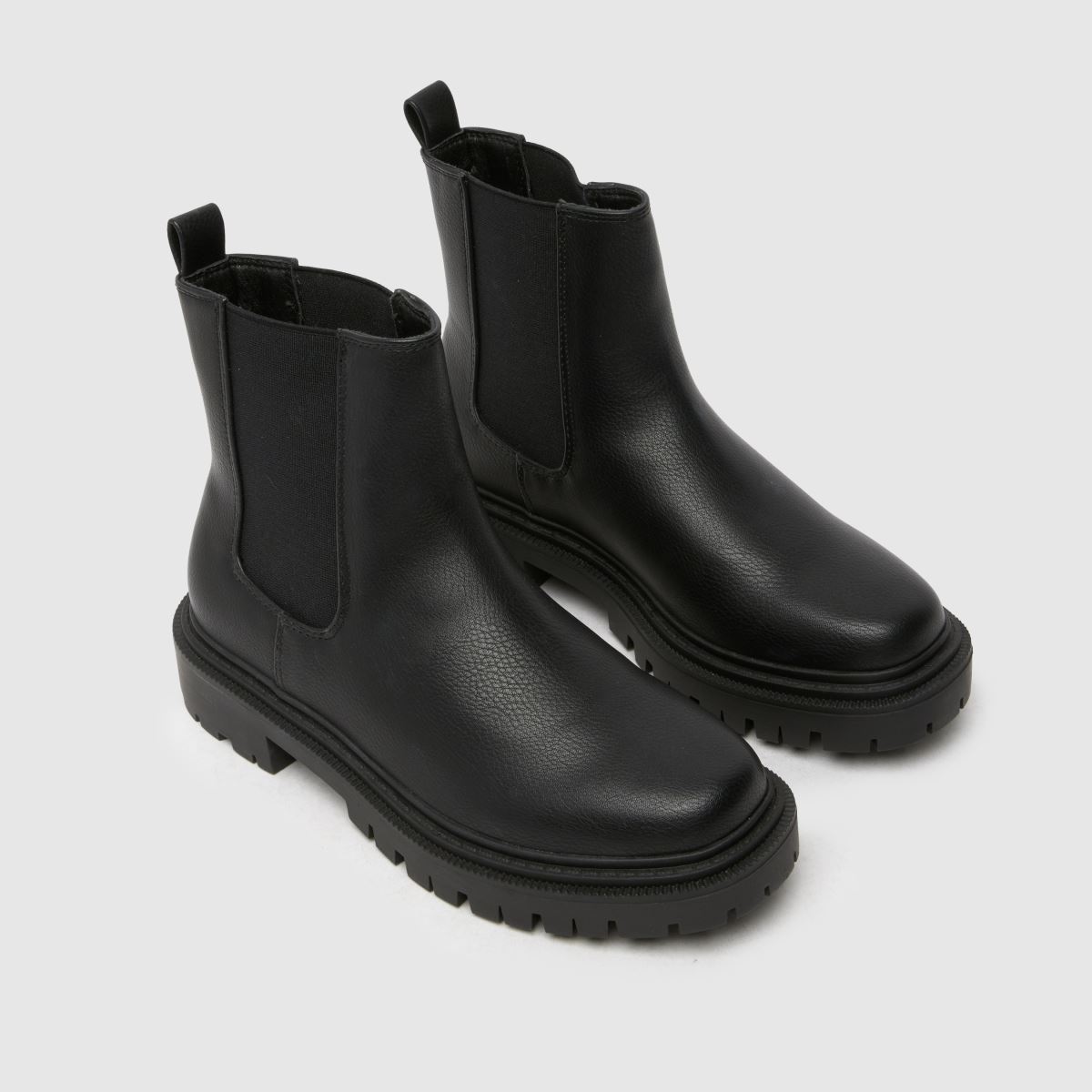 Schuh fekete Click Chunky Chelsea Lányos Ifjúsági Csizma