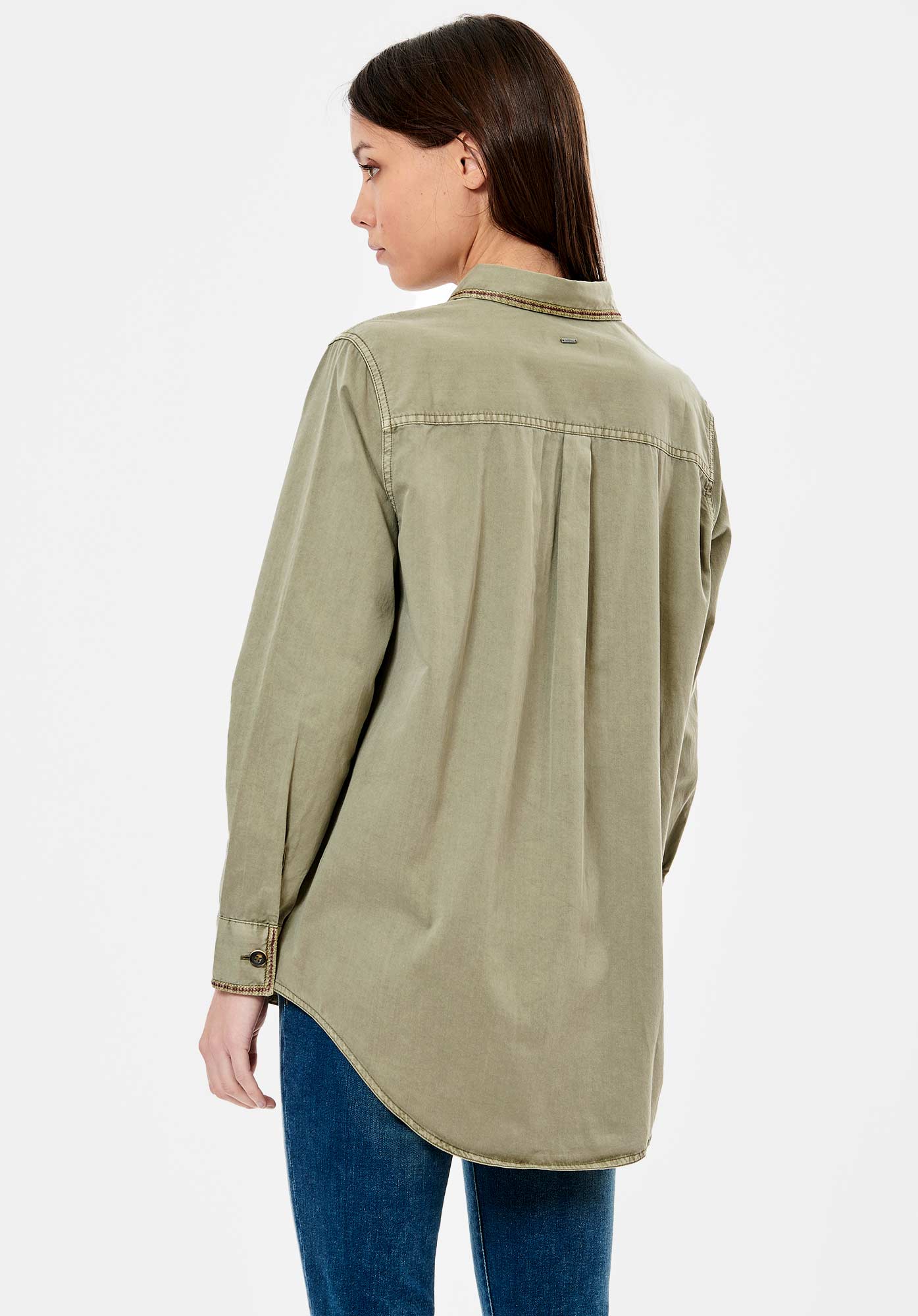 BARMY  Chemise kaki Femme 100% coton