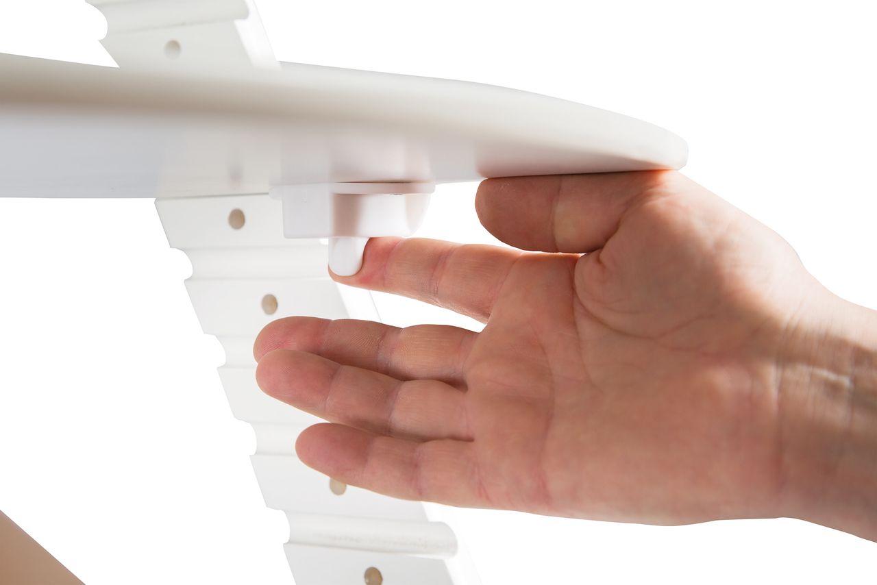 Roba Treppenhochstuhl 'Sit Up Click', mitwachsend, innovativer Klickverschluss, Holz, weiß