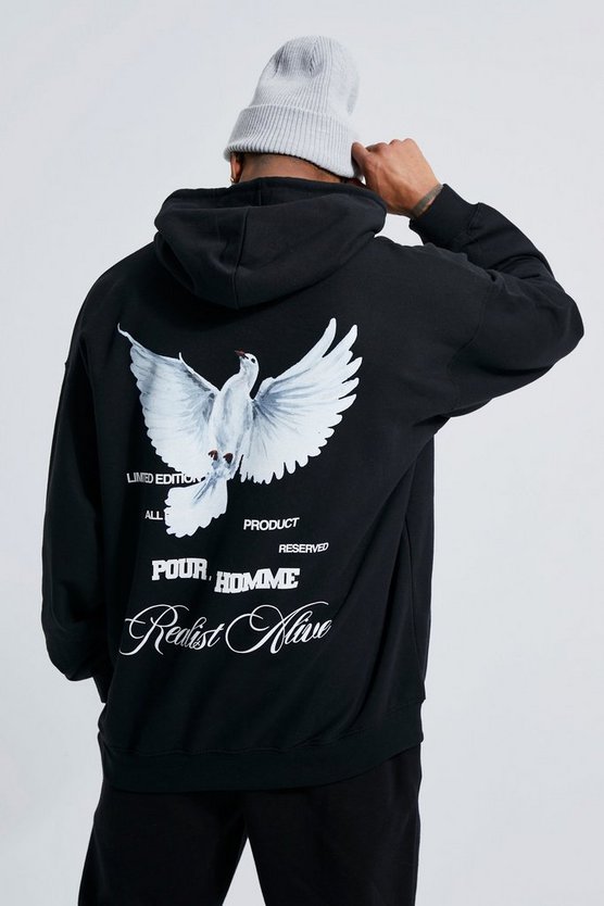 Oversize Hoodie mit Print