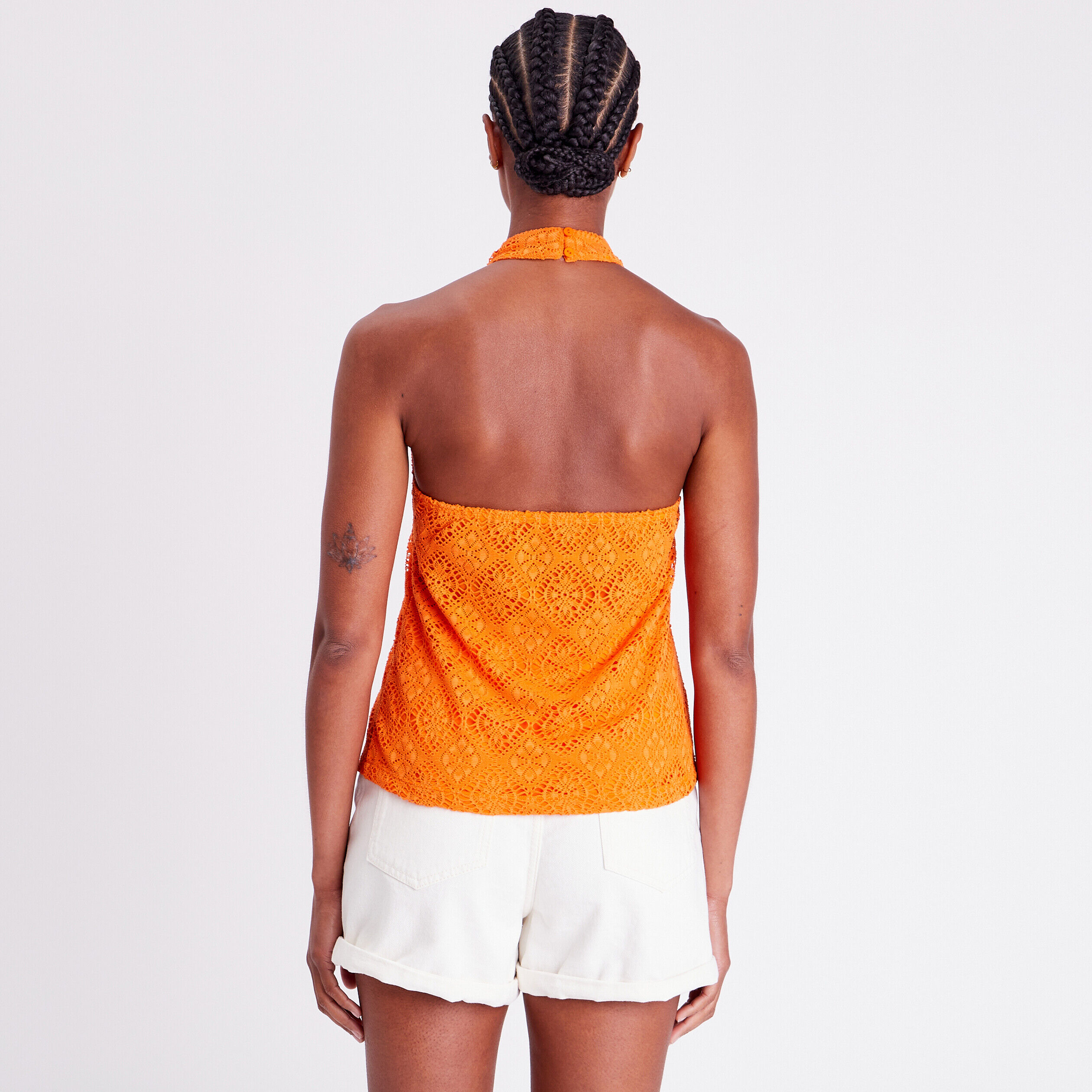 Débardeur encolure américaine orange femme | Cache Cache