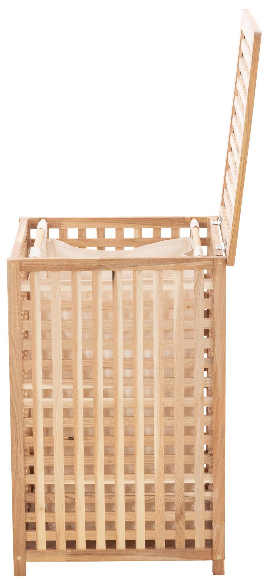CLP Wäschebox Alwar Holz, Wäschetruhe mit einem Fach und Deckel