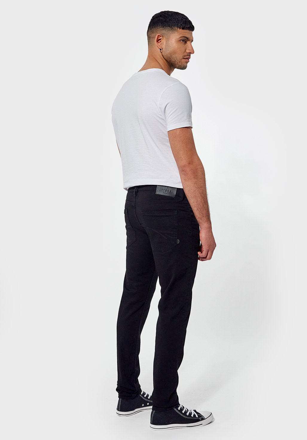 DARKK  Jean slim Homme noir