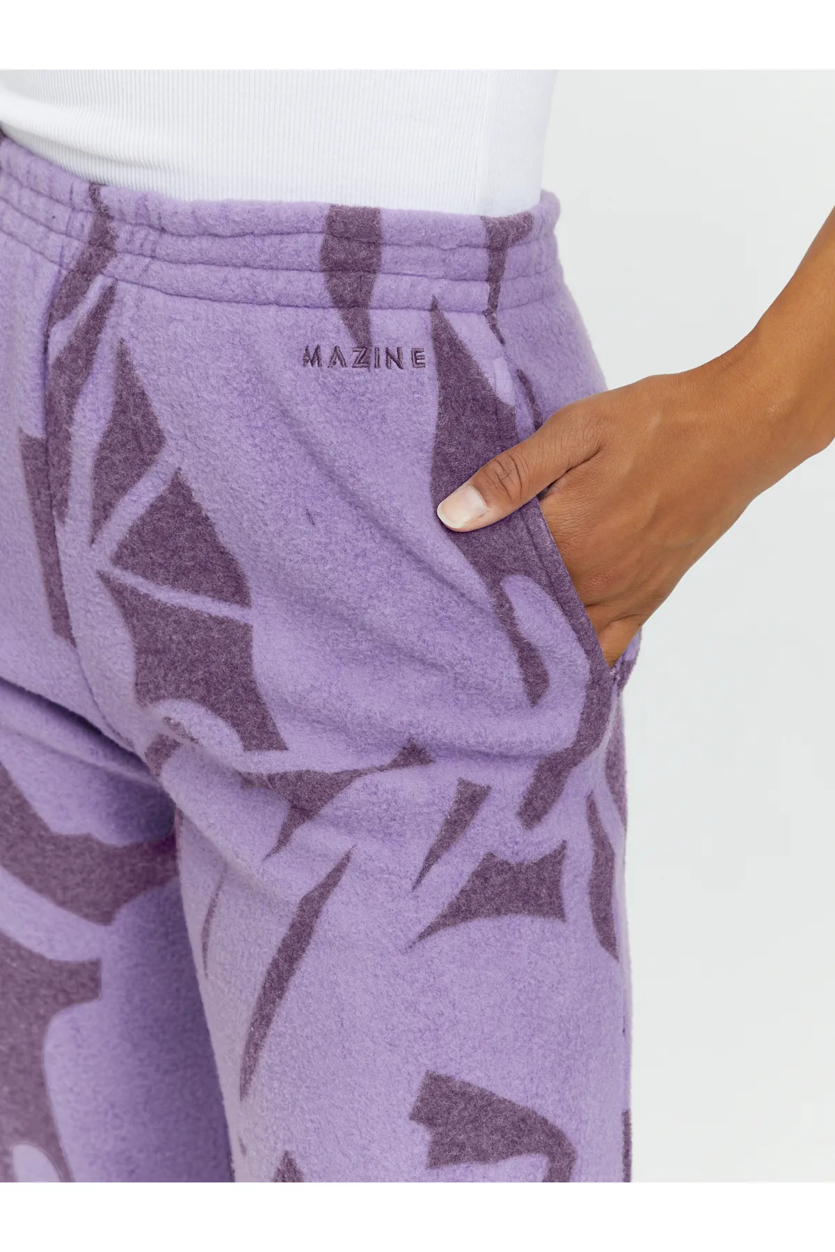 Mazine  Jogginghose aus Fleece mit Loop-Print