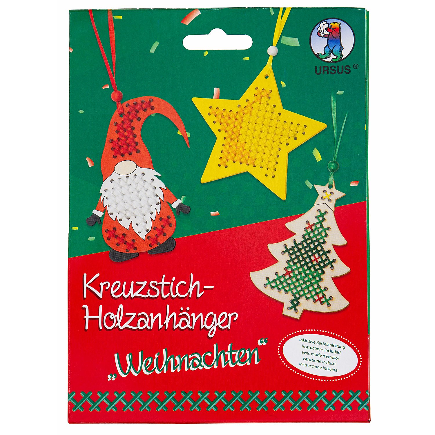 Ursus Kreuzstich-Anhänger 