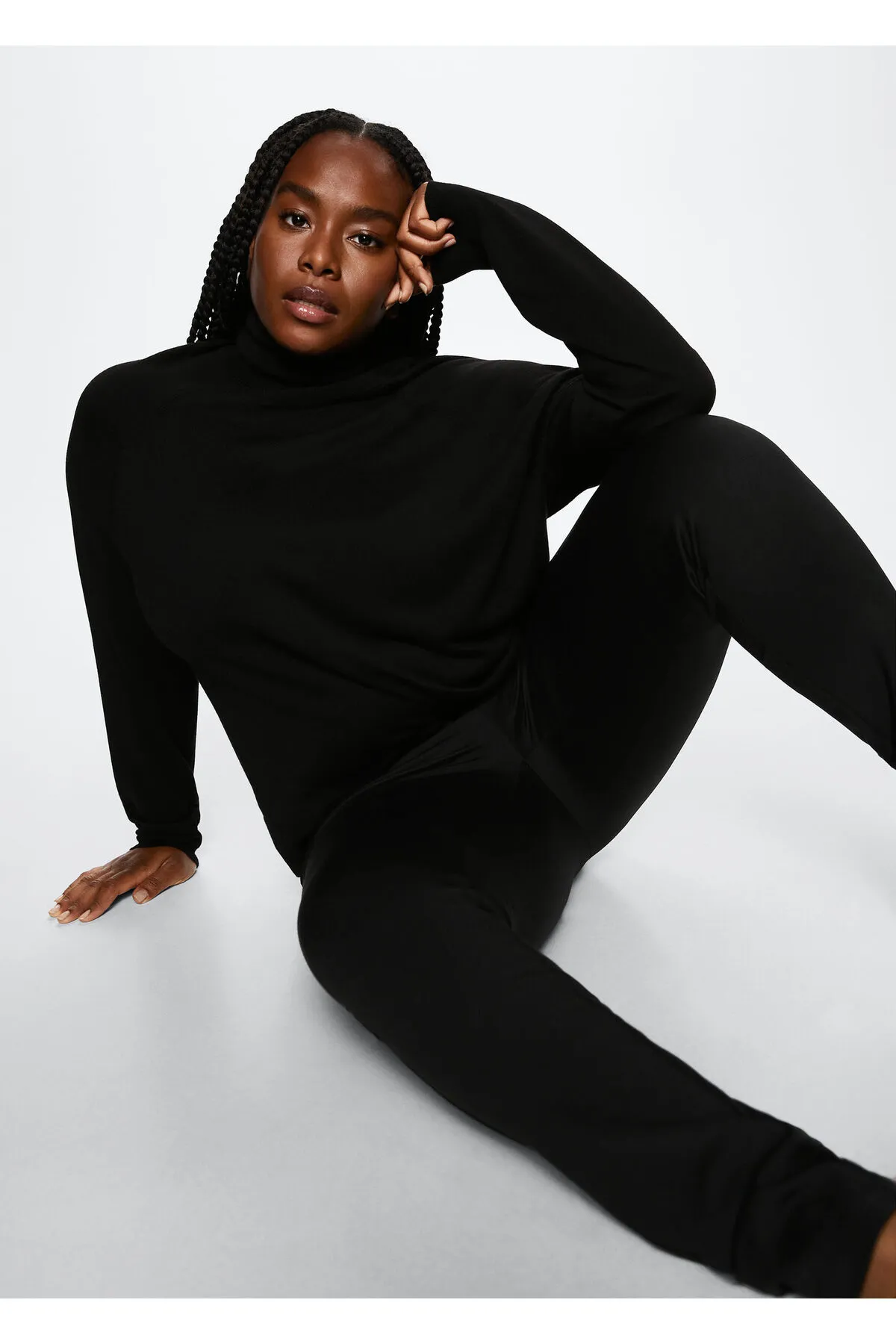 MANGO  Schwarze Damenstrumpfhose 37055824