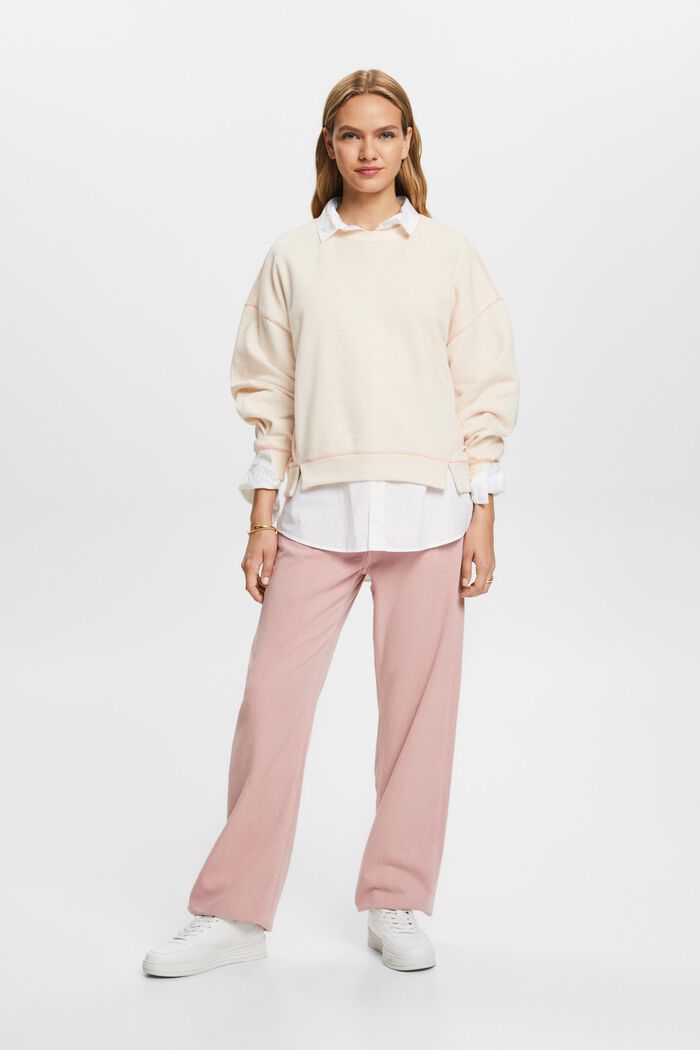 Sweatshirt im Sprenkel-Look, Baumwollmix