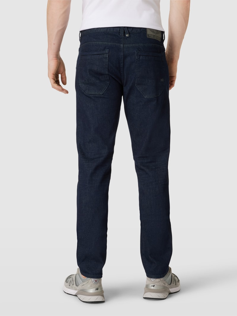 Jeans mit Label-Detail Modell 'Nightflight JE' in dunkelblau