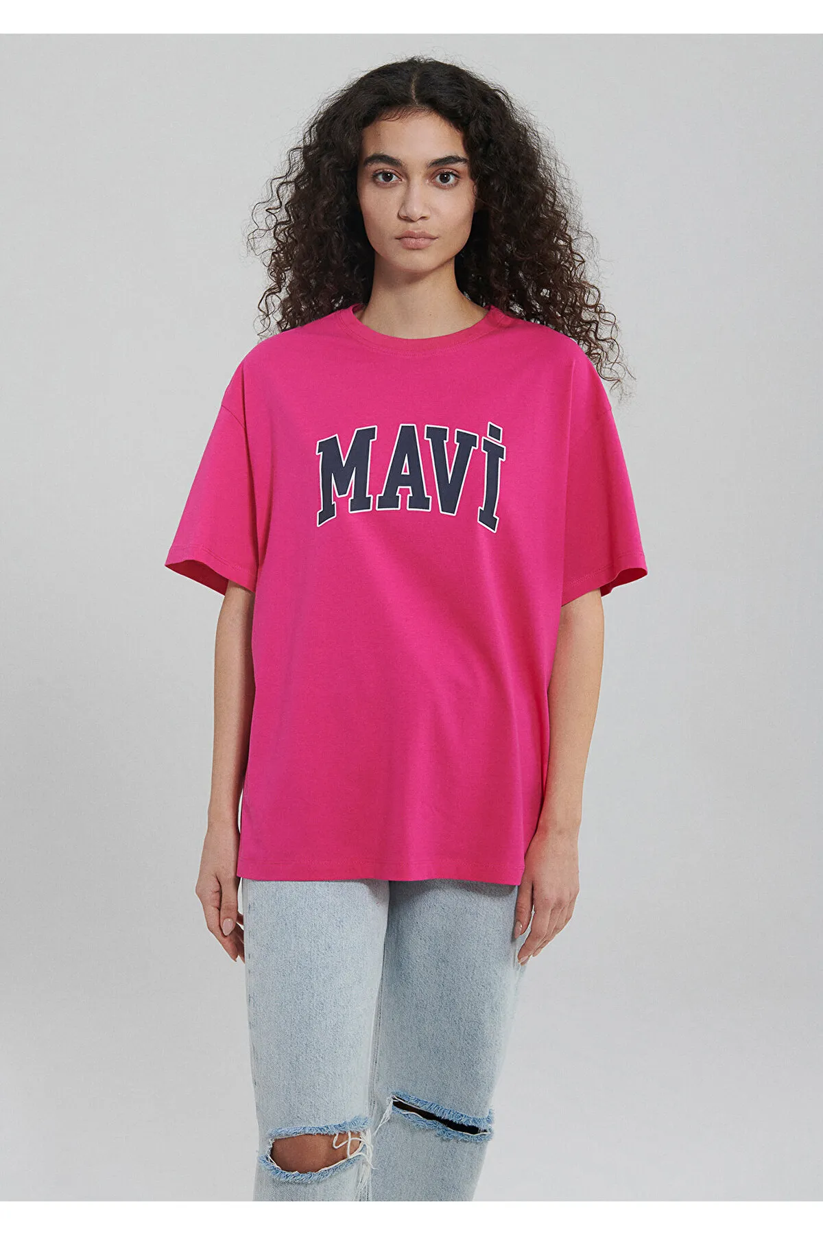 Mavi  Rosa T-Shirt mit Logo-Print Übergröße / weiter Schnitt1600843-70918
