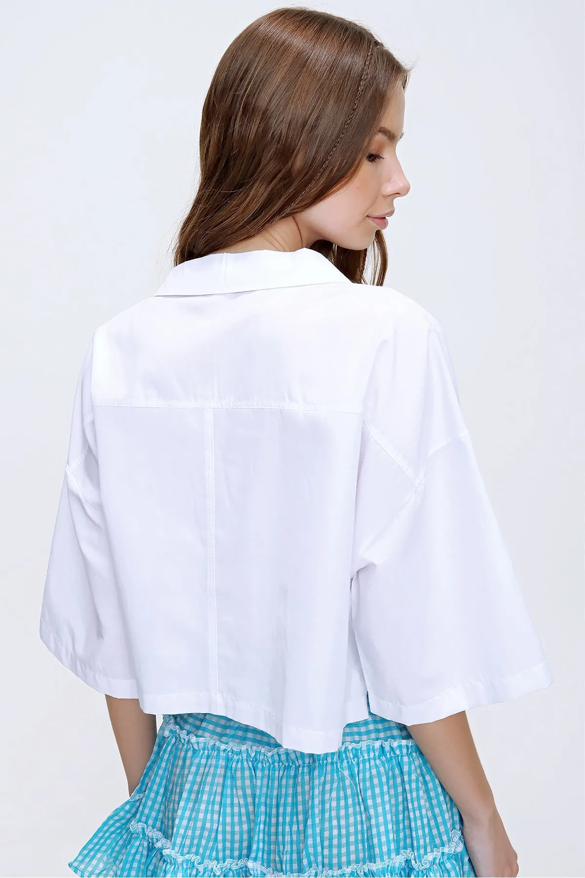 Trend Alaçatı Stili  Hemd - Weiß - Regular Fit
