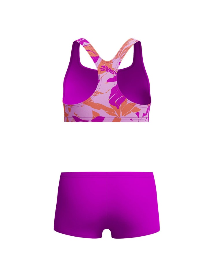 Speedo Boyleg zweiteiler Badeanzug  in Lila günstig kaufen