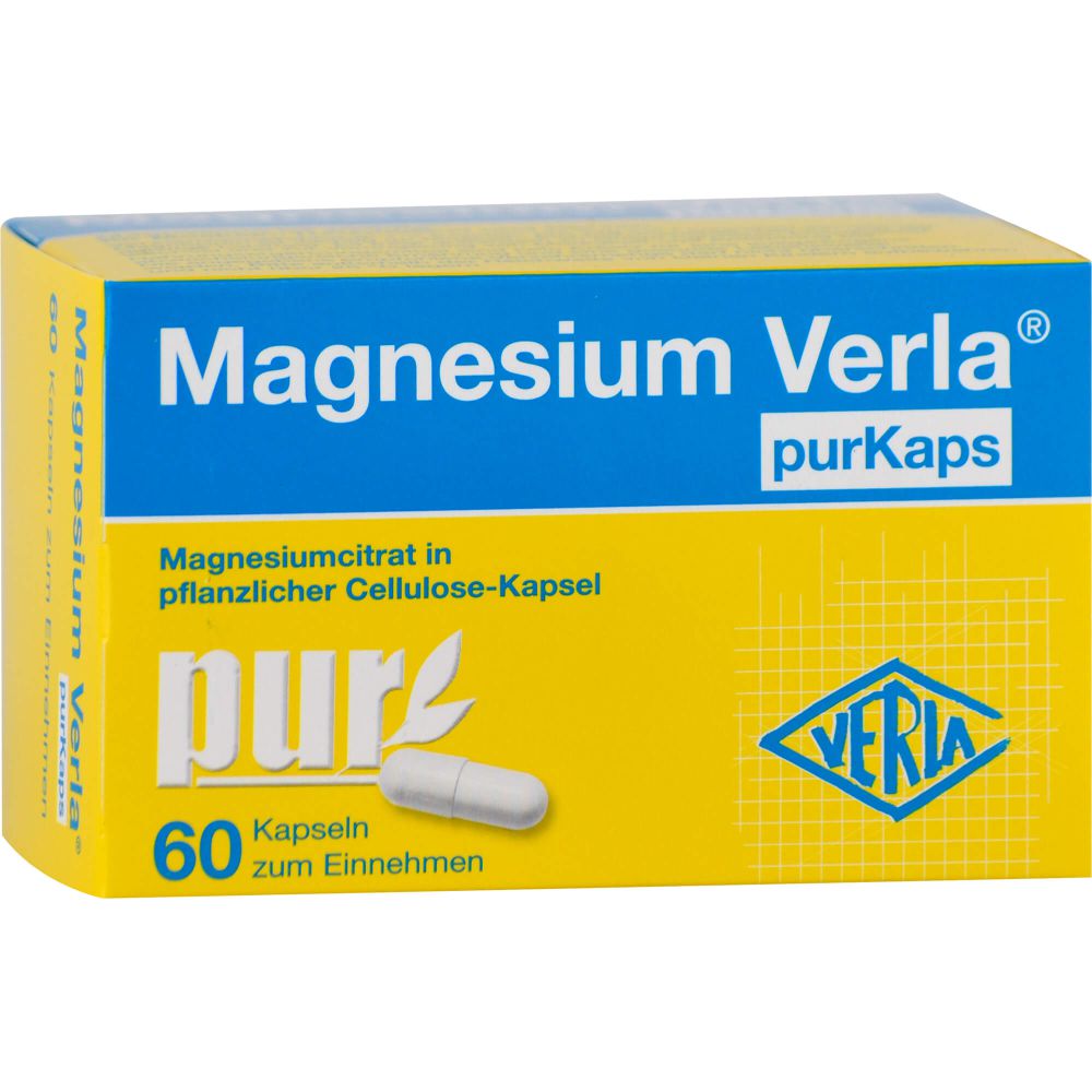 MAGNESIUM VERLA purKaps vegane Kapseln z.Einnehmen