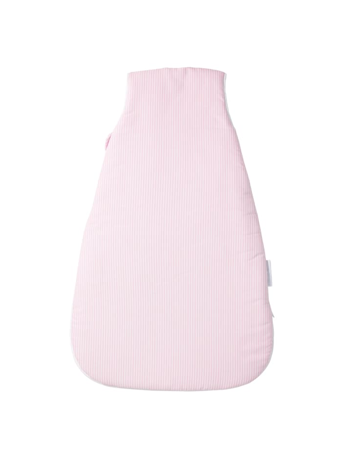 nordic coast company  Schlafsack Rosa Weiß gestreift günstig kaufen 110