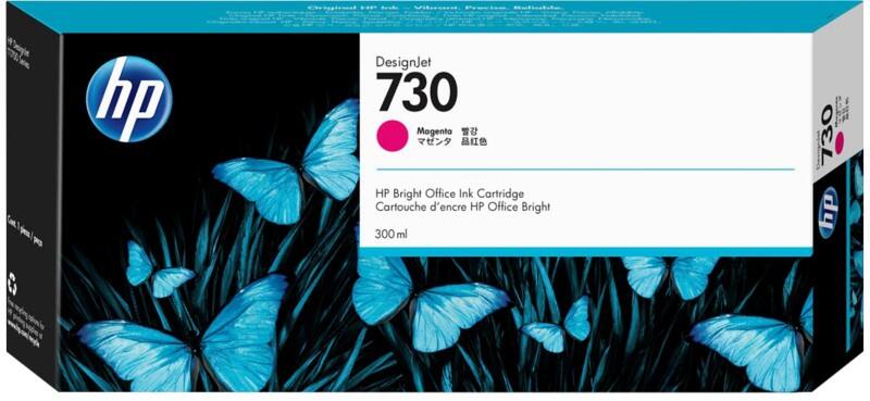 HP 730 Original Tintenpatrone P2V69A Magenta
