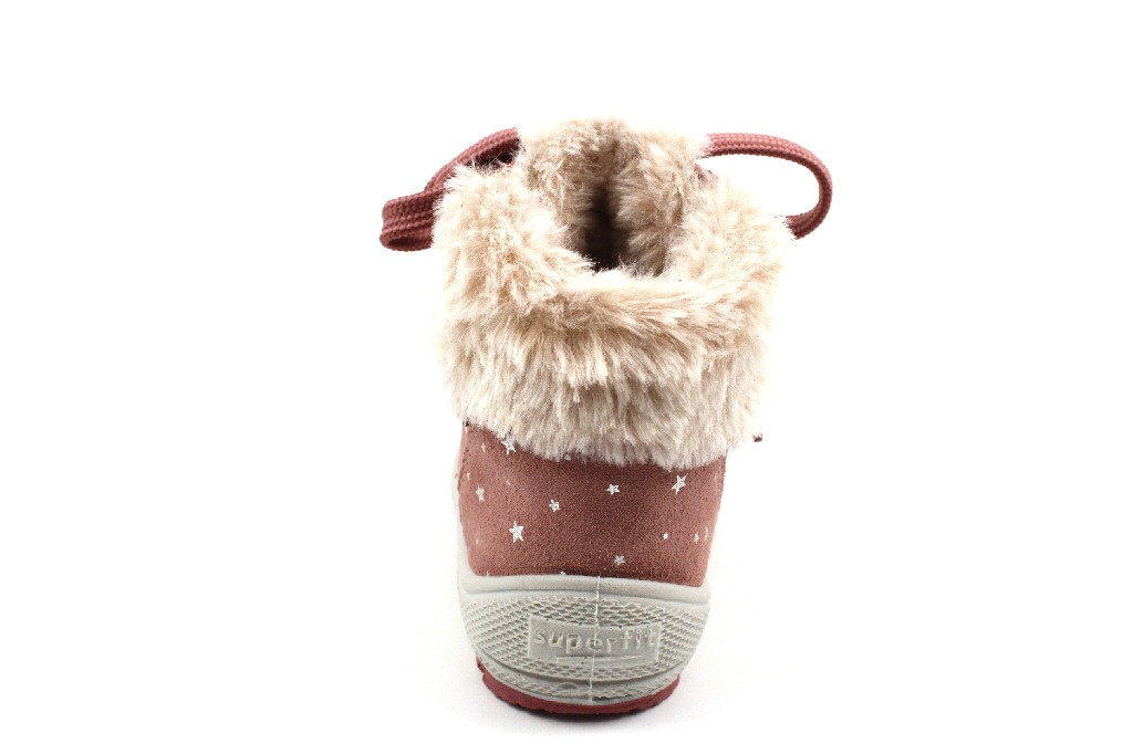 SUPERFIT Stiefel Mädchen rose Stiefelette Leder - GROOVY