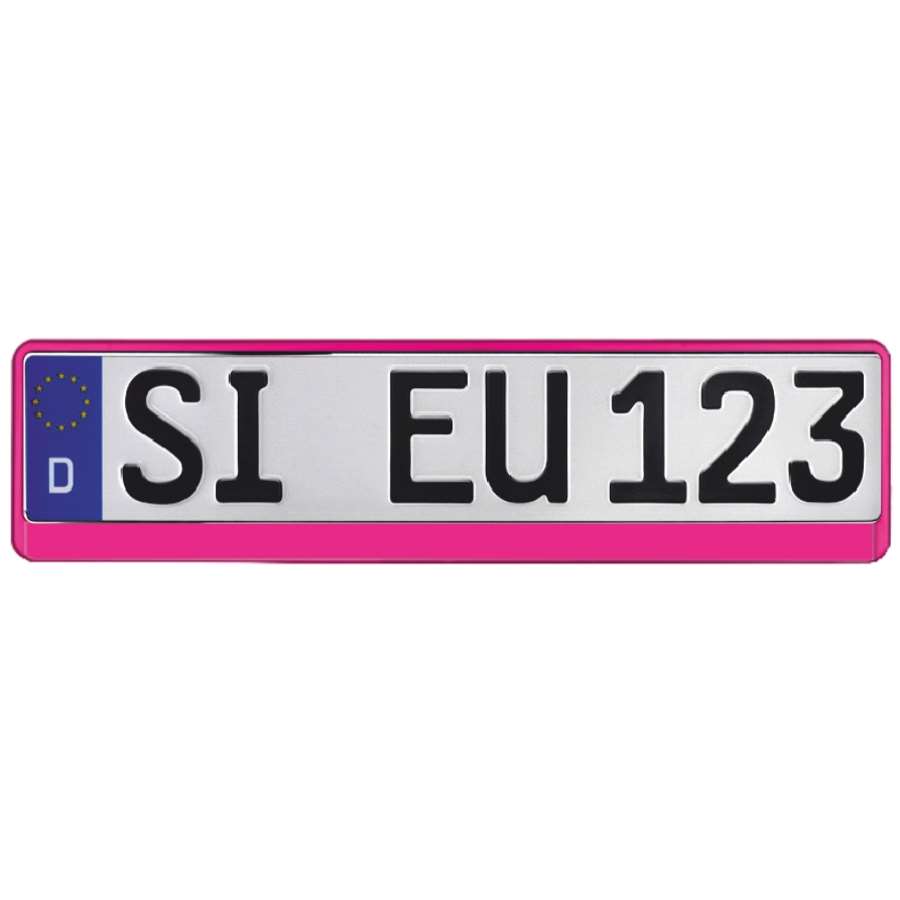 ALUTEC Kennzeichenhalter Erustar "Pink", 1 Stück - ATU
