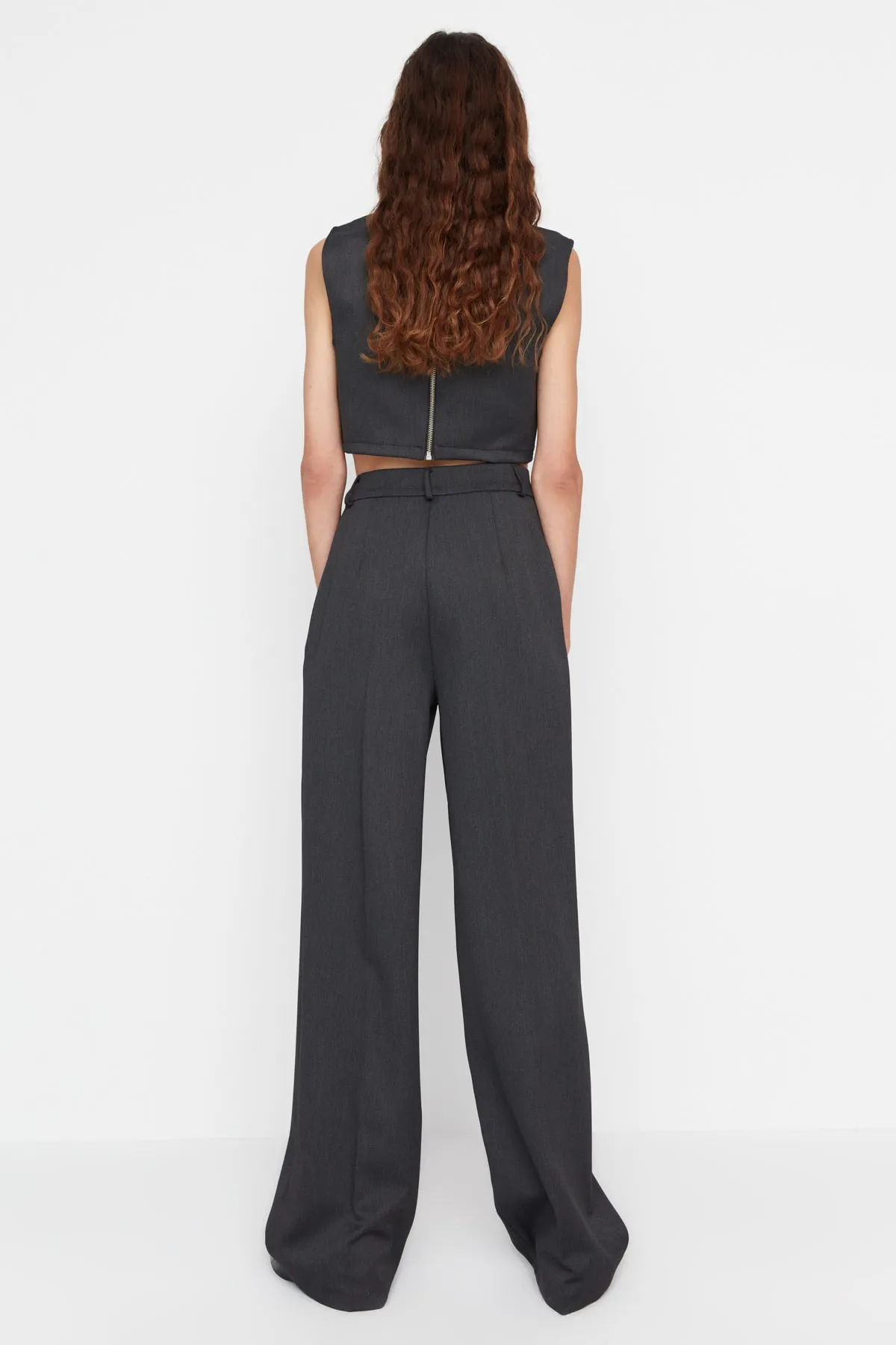Trendyol Collection  Anthrazitfarbene Webhose TPRAW23PL00016