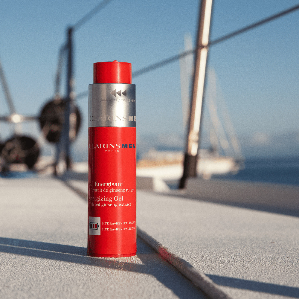 Clarins Gel Energisant  A l'extrait de ginseng rouge Soin visage homme