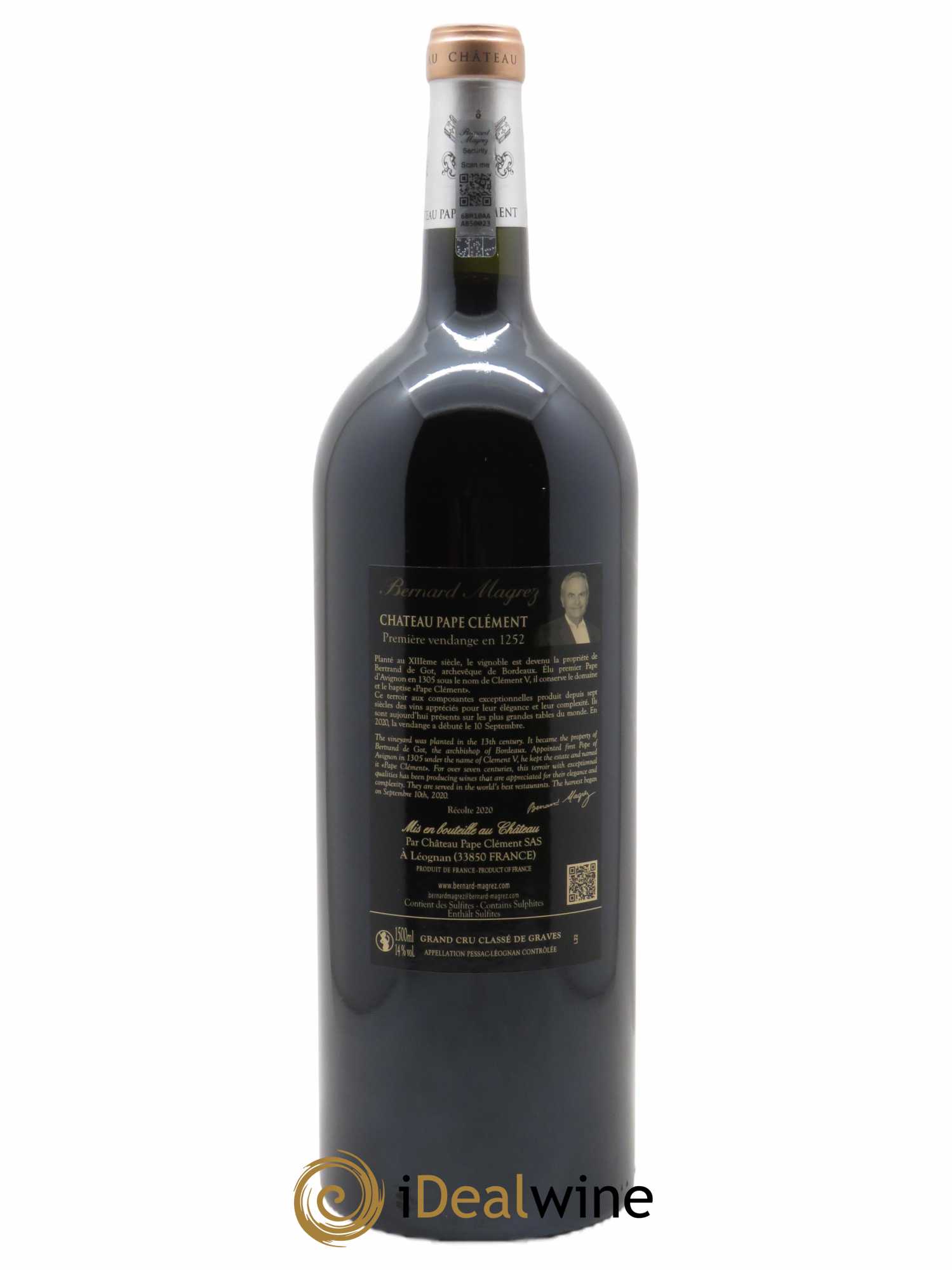 Château Pape Clément Cru Classé de Graves (CBO à partir de 6 MG) 2020 - Lot de 1 Magnum