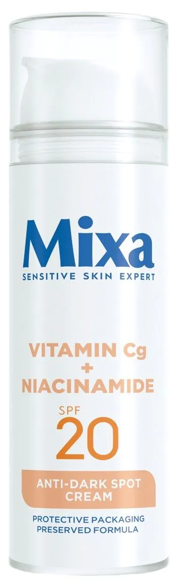 „Mixa“ veido kremas nuo pigmentacijos, vitaminas C ir niacinamidas