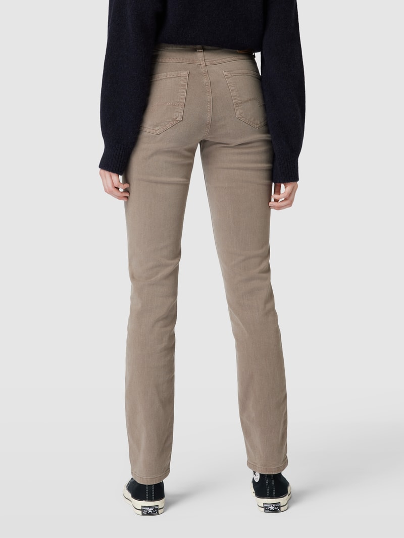 Jeans im 5-Pocket-Design Modell 'CICI' in taupe