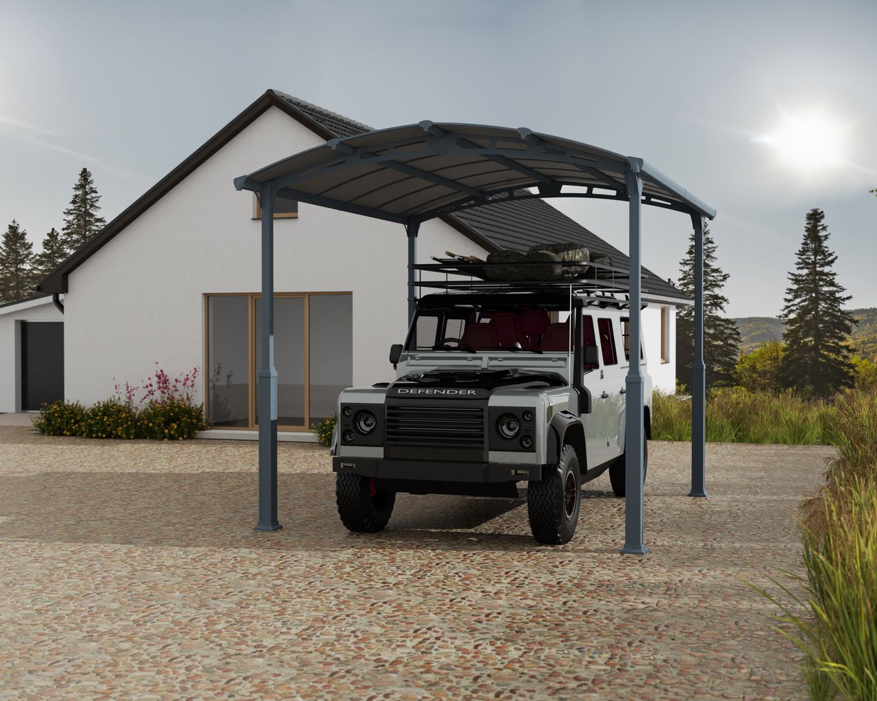 Canopia by Palram Carport Alpine 4300 435x359cm Anthrazit