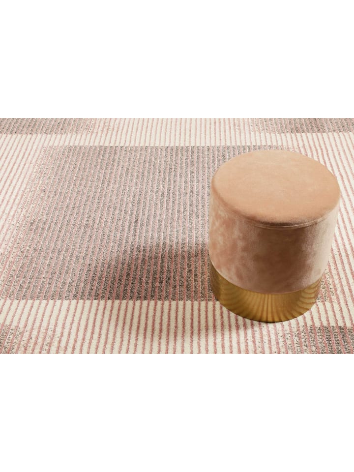 Wecon Home Kurzflorteppich Velvet Flow in rosa günstig kaufen