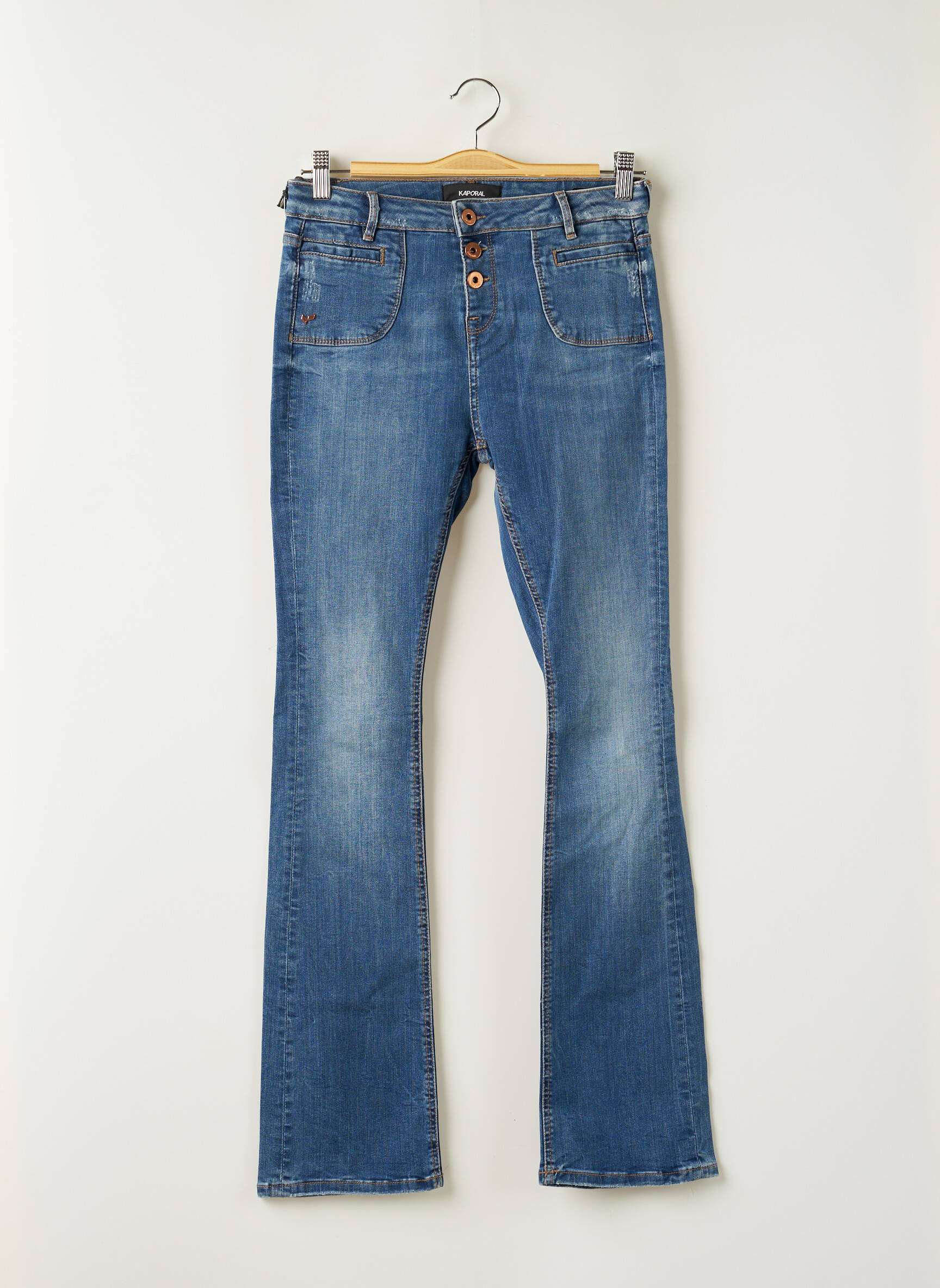 Kaporal Jeans Coupe Slim Fille couleur bleu