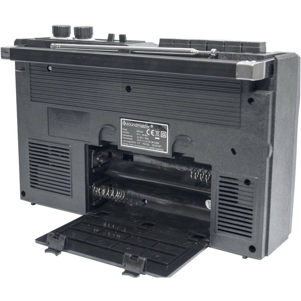 Soundmaster Retro Radio Kassetten Rekorder mit USB/SD Radio (Aufnahmefunktion)