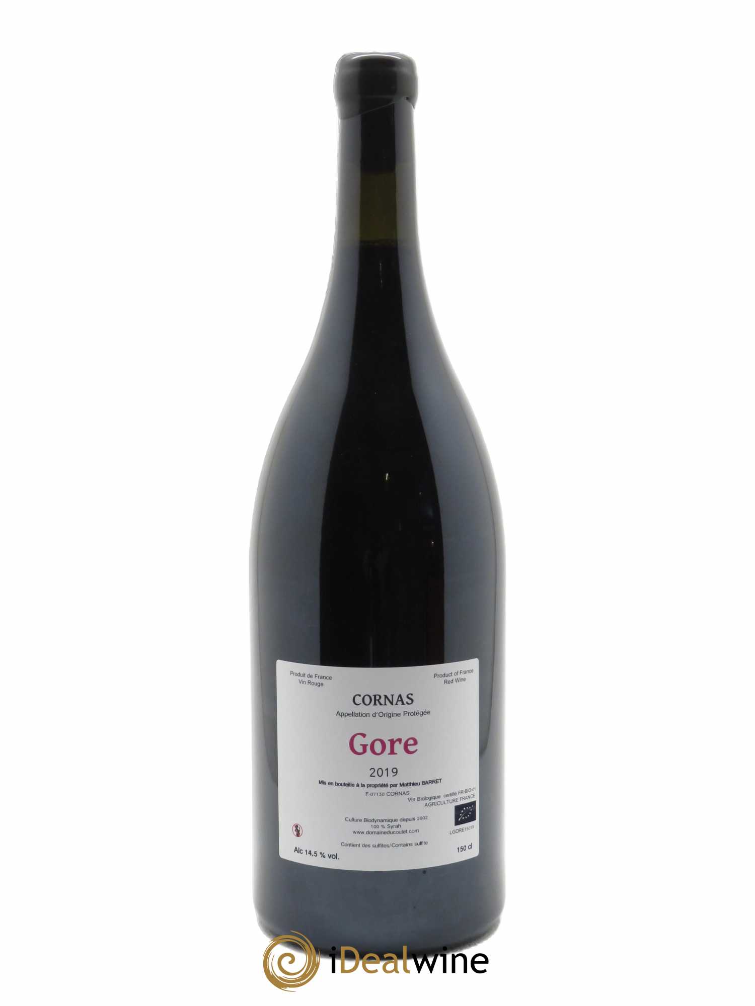 Cornas Gore Coulet (Domaine du) - Matthieu Barret  2019 - Lot de 1 Magnum