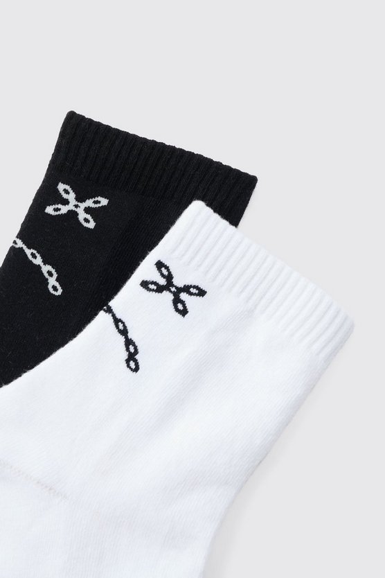2er-Pack Socken mit Print