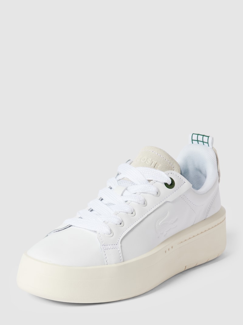 Plateau-Sneaker mit Label-Details Modell 'CARNABY' in weiß