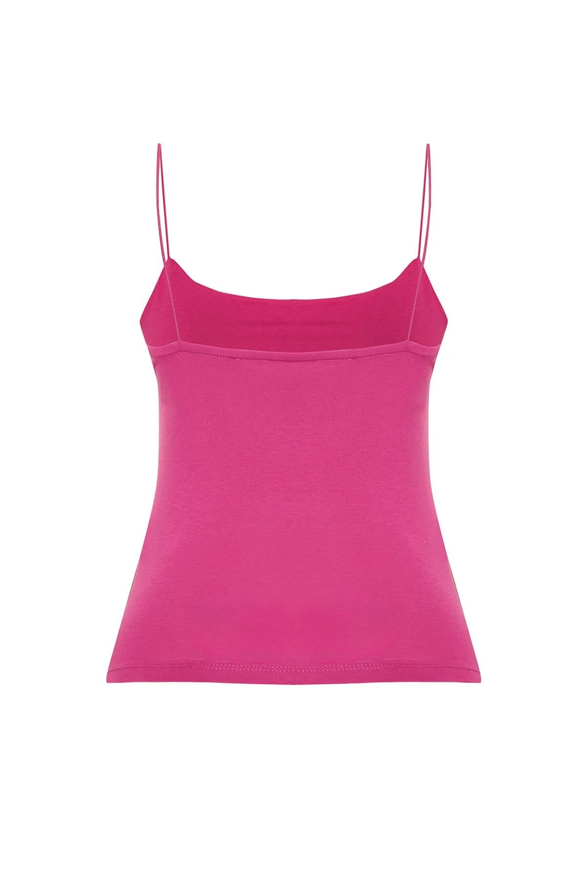 Trendyol Collection  Fuchsiafarbenes Trägertop aus Strick mit Stretchanteil und normaler Passform TWOSS24AL00024
