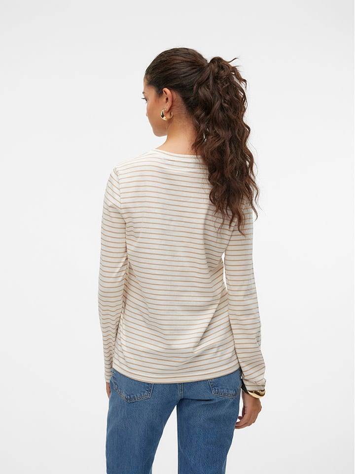 Vero Moda Longsleeve in Beige günstig kaufen
