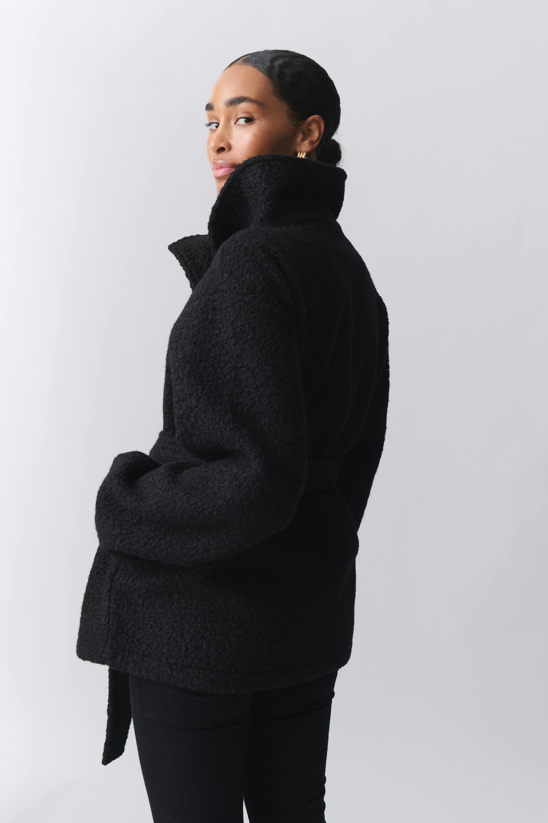 Soft belted jacket