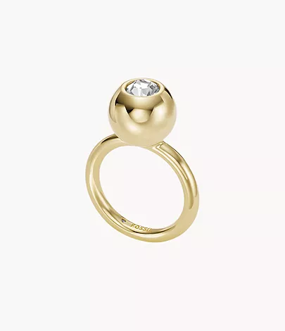 Fossil Statement-Ring Bright Baubles Metall goldfarben
