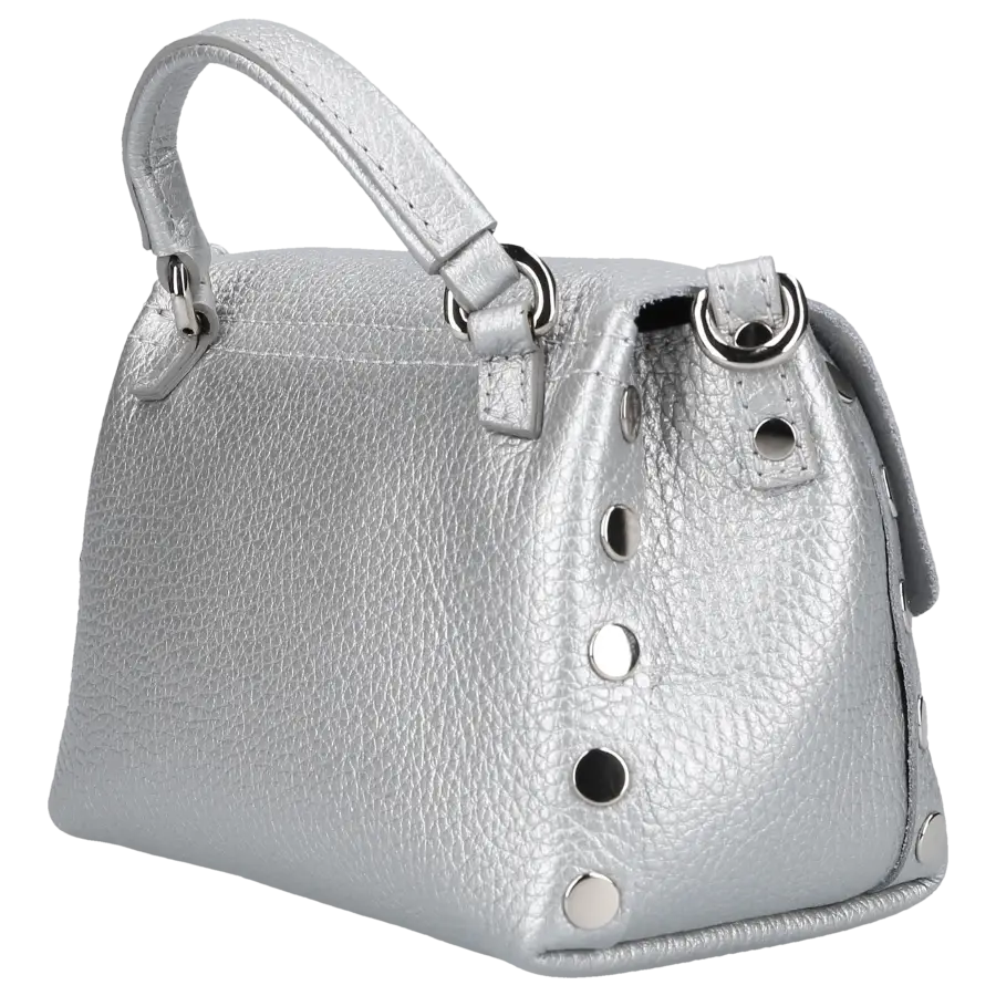 Zanellato - Handtasche POSTINA Kalbsleder - silber