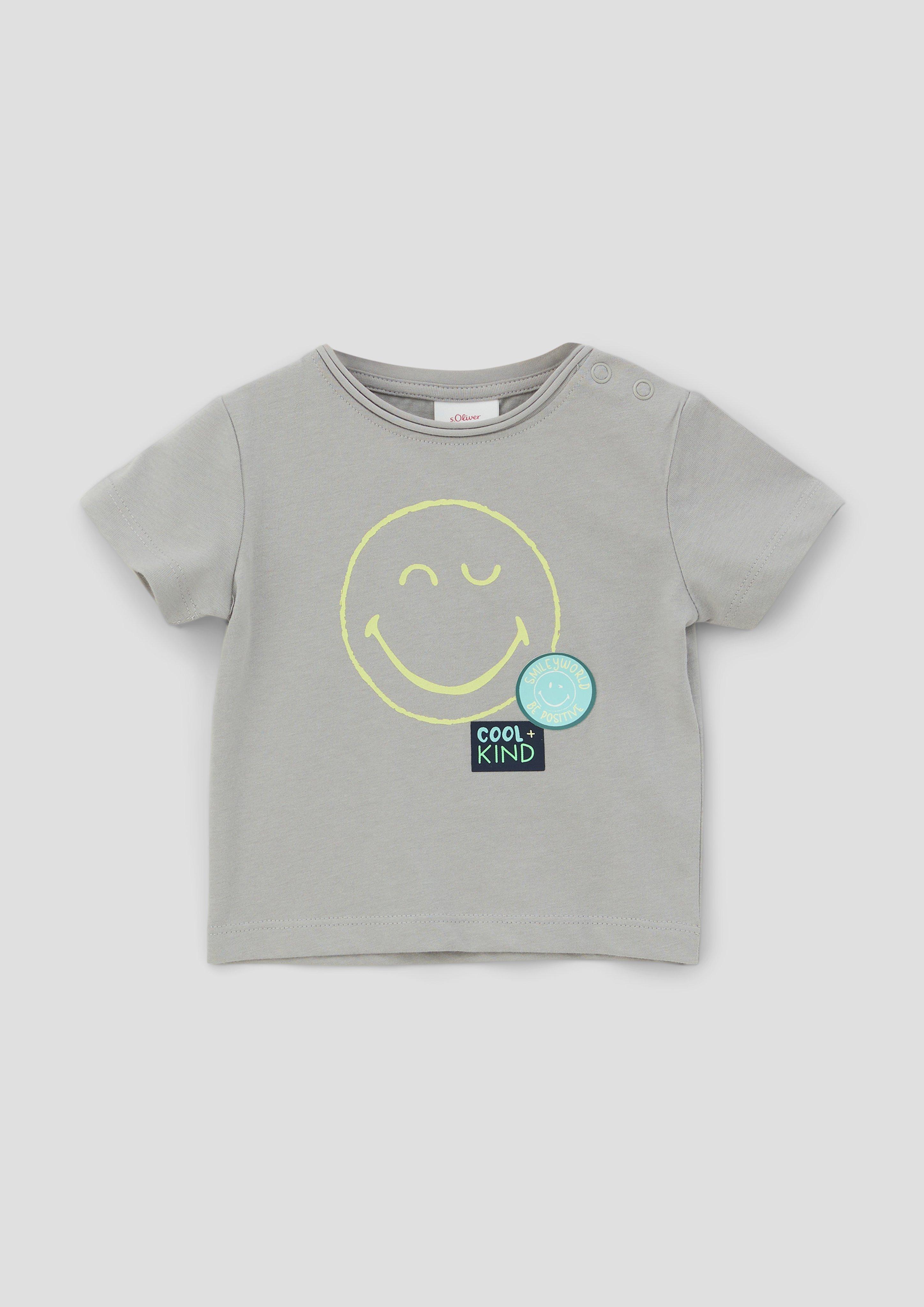 Jerseyshirt mit Smiley-Frontprint  2142731-9114