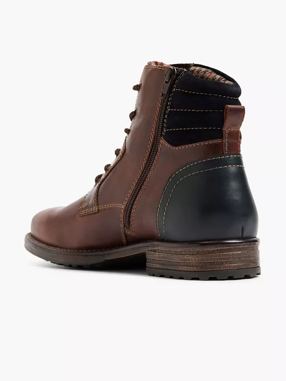 AM SHOE Leder Schnürboots