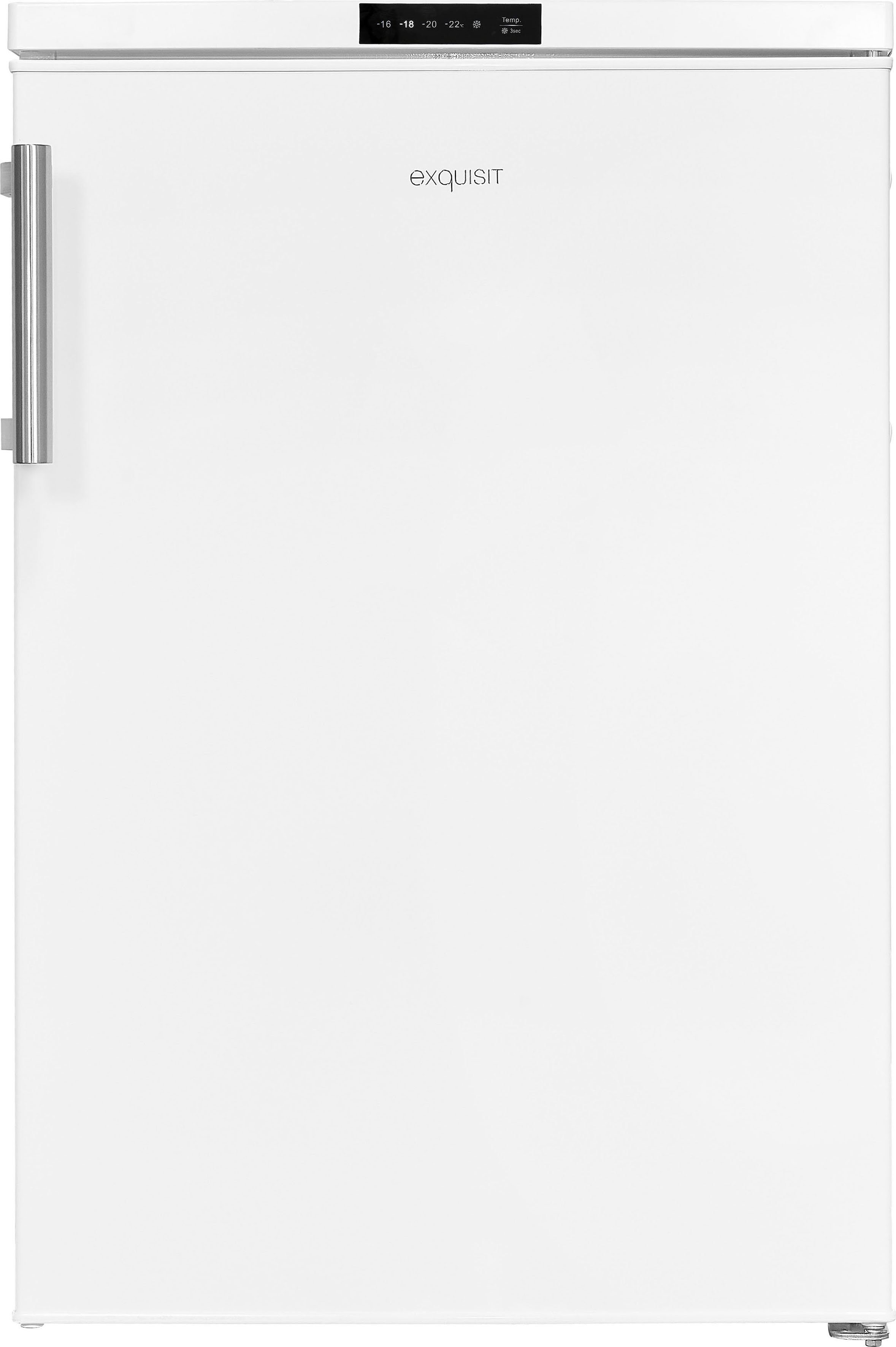 exquisit Gefrierschrank GS81-HE-010D weiss, 85,0 cm hoch, 56,0 cm breit