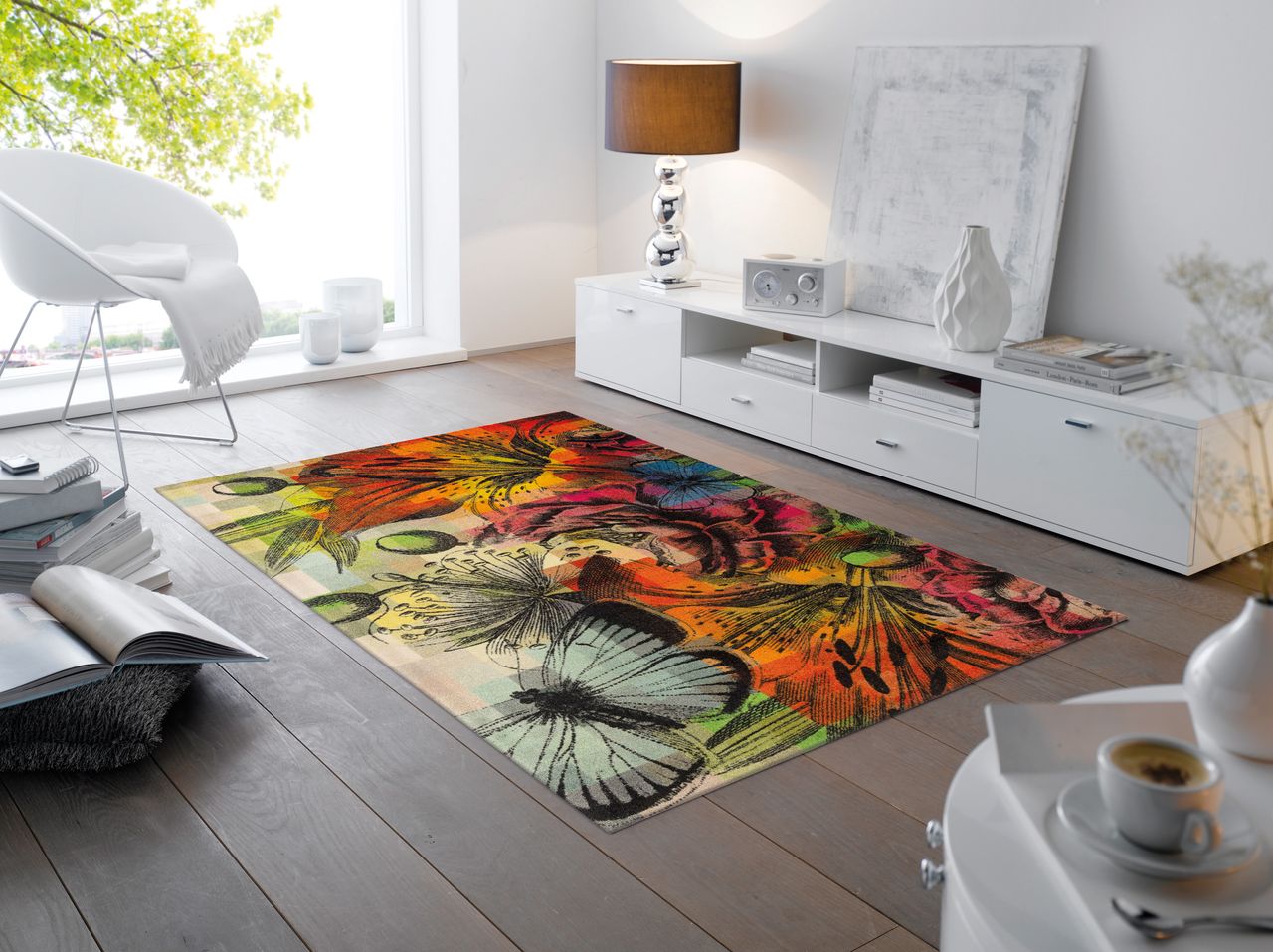 Fuma Rutschfeste Fußmatte Magic Garden 175 x 110 cm