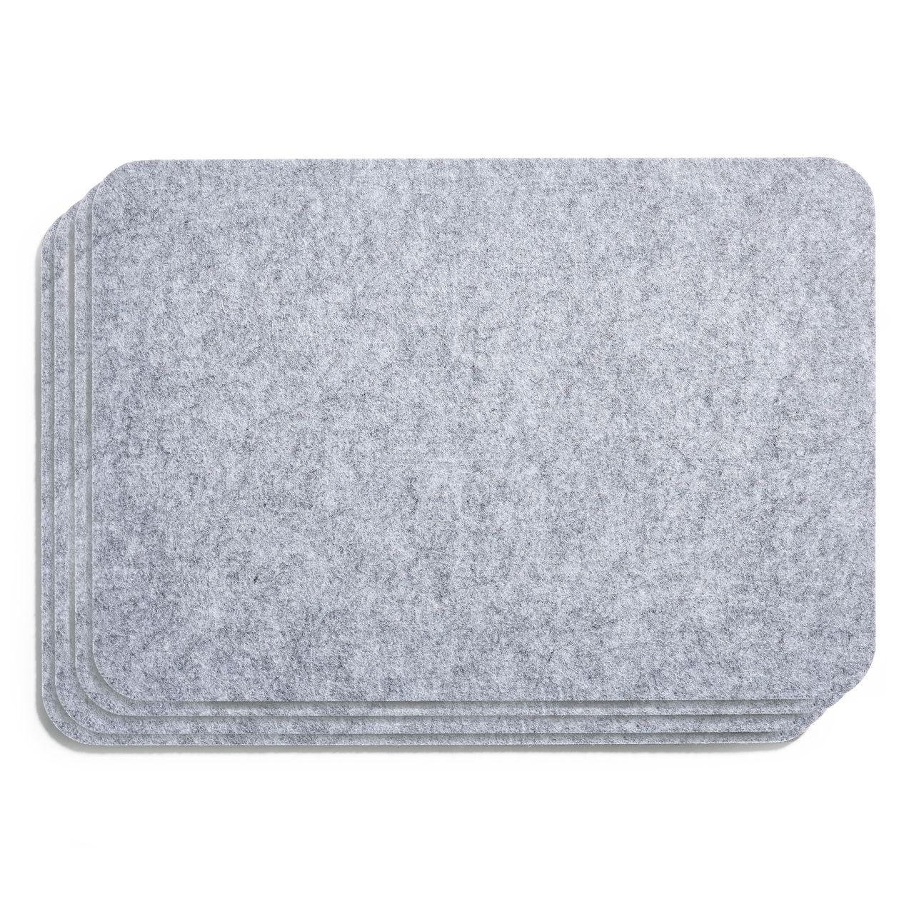 Weles AMARE Filzuntersetzer, 45 x30 cm , 4er-Set hellgrau