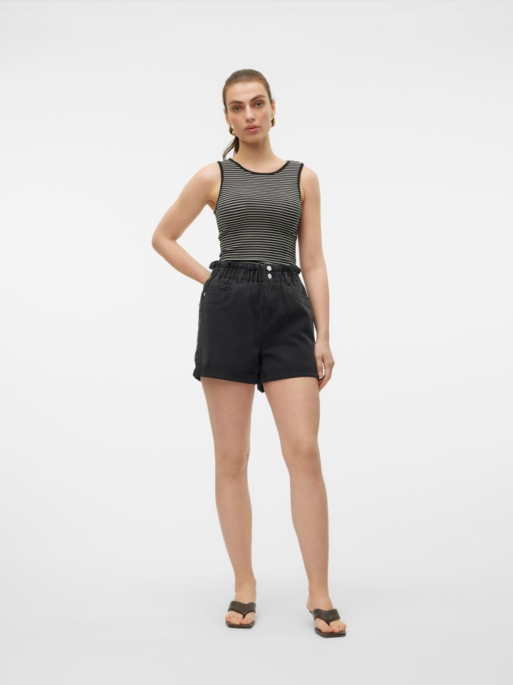 Vero Moda Jeans-Shorts in Black Denim günstig kaufen