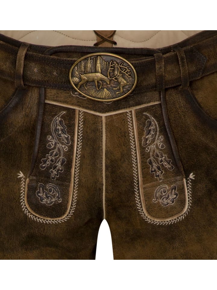 Spieth & Wensky Lederhose in Blau günstig kaufen